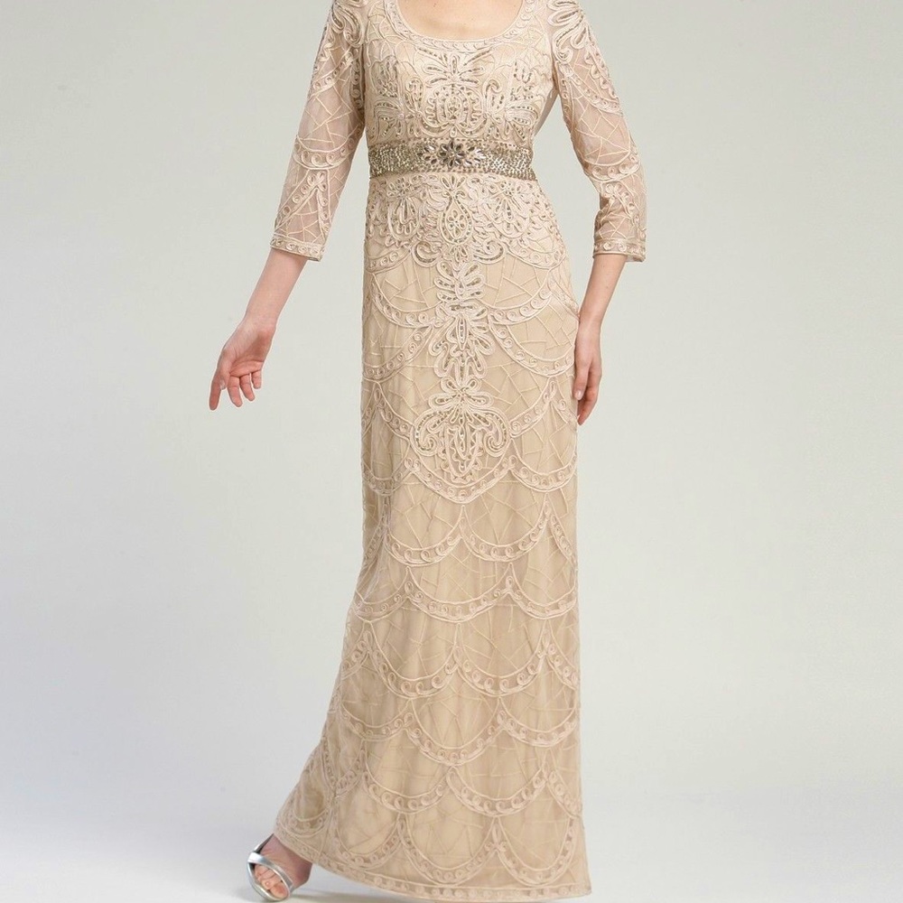 Sue Wong Beaded Ankle Length Gown